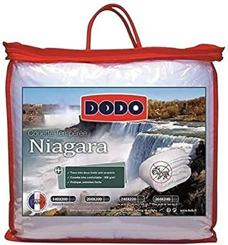 Couette, Anti-acariens, Blanc, 240 X 220 Cm, Pour lit double, Couette Niagara, Douce et confortable, Lavable en machine à 40 °C Couettes et couettes Naty Shop 200X140 Cm Uni