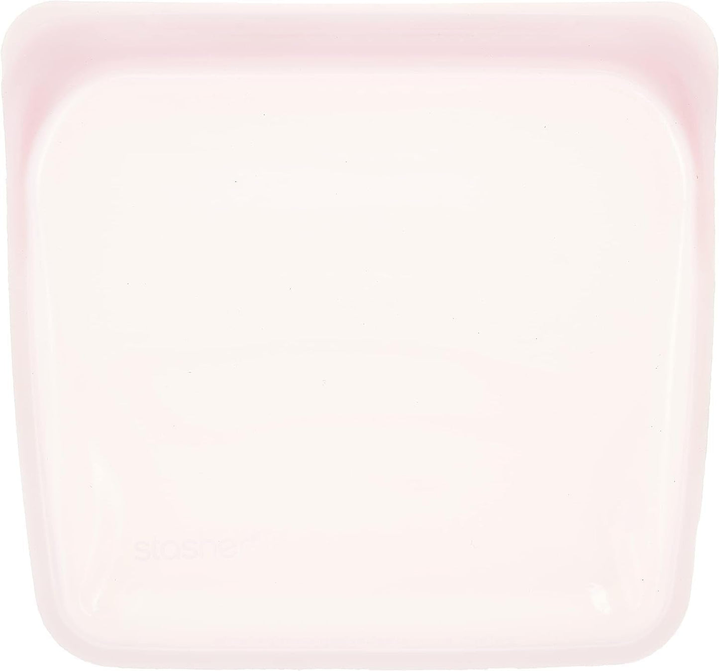 Sac Stasher Sac alimentaire réutilisable en silicone de qualité supérieure Sac à sandwich Transparent Durable Four Lave-vaisselle Congélateur Sac à lunch écologique Étanche 828 ml Boîtes de conservation des aliments Naty Shop Quartz rose