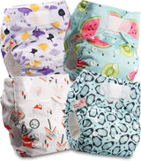 Couche réutilisable Littles and Bloomz FLV2-0602, fermeture à crochet et boucle standard, 6 couches
