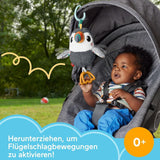 FISHER-PRICE Flap & Go Toucan - La peluche pour poussette favorise la motricité fine et les capacités sensorielles des nouveau-nés dès la naissance HNX66 Baby Toys Naty Shop
