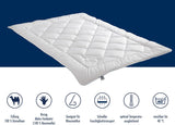 Couette Irisette camel - Fabriquée en Allemagne - Mono, couette toutes saisons, couette poil de chameau pour la transition, 155 X 220 Cm, certifiée Oeko-Tex Quilts et quilts Naty Shop
