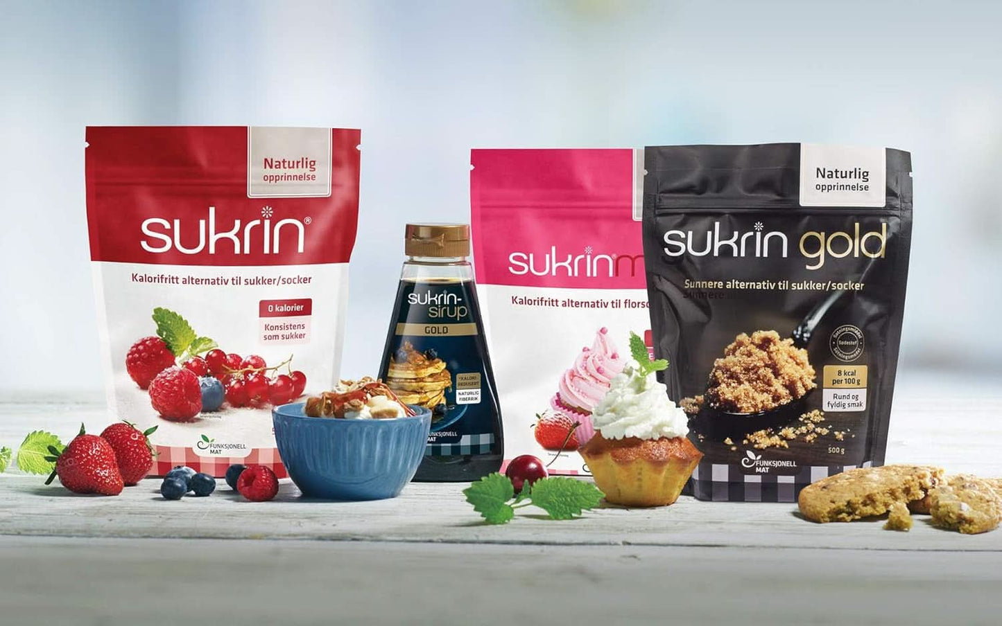 Sukrin Erythritol, alternative naturelle au sucre sans calories, 1 paquet, 500 grammes Édulcorants Naty Shop