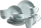 MÄSER Pastel Selection, Modernes Geschirr Set für 4 Personen, 16-teiliges Kombiservice en Keramik, Steinzeug, Turquoise-Grün