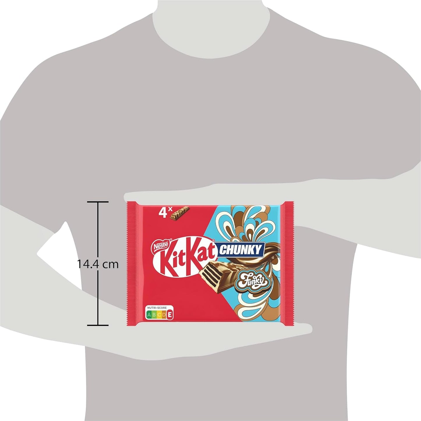 Nestlé Chunky Funky Gaufrette croustillante au chocolat au lait Multi Pack 2 Pack (4 x 40 g chacun)