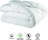 Blanrève Cthalvd011420 Housse de couette Hollofil Allerban coton chaud blanc 140 X 200 cm Couettes et couettes Naty Shop