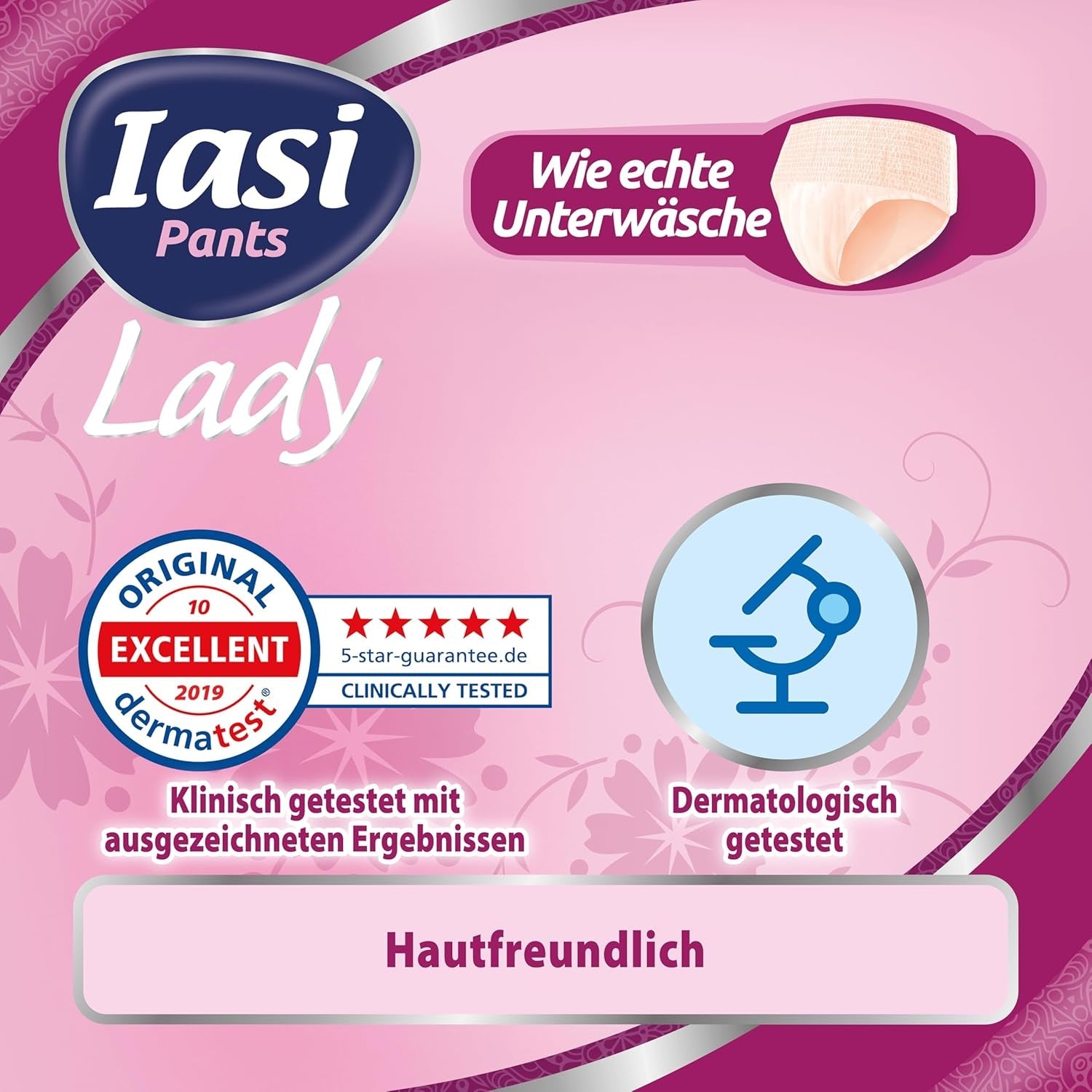 LADY Pants 48 Pantalons Jetables pour Incontinence Urinaire Absorbance Grande Taille S pour Femme 48 Pièces