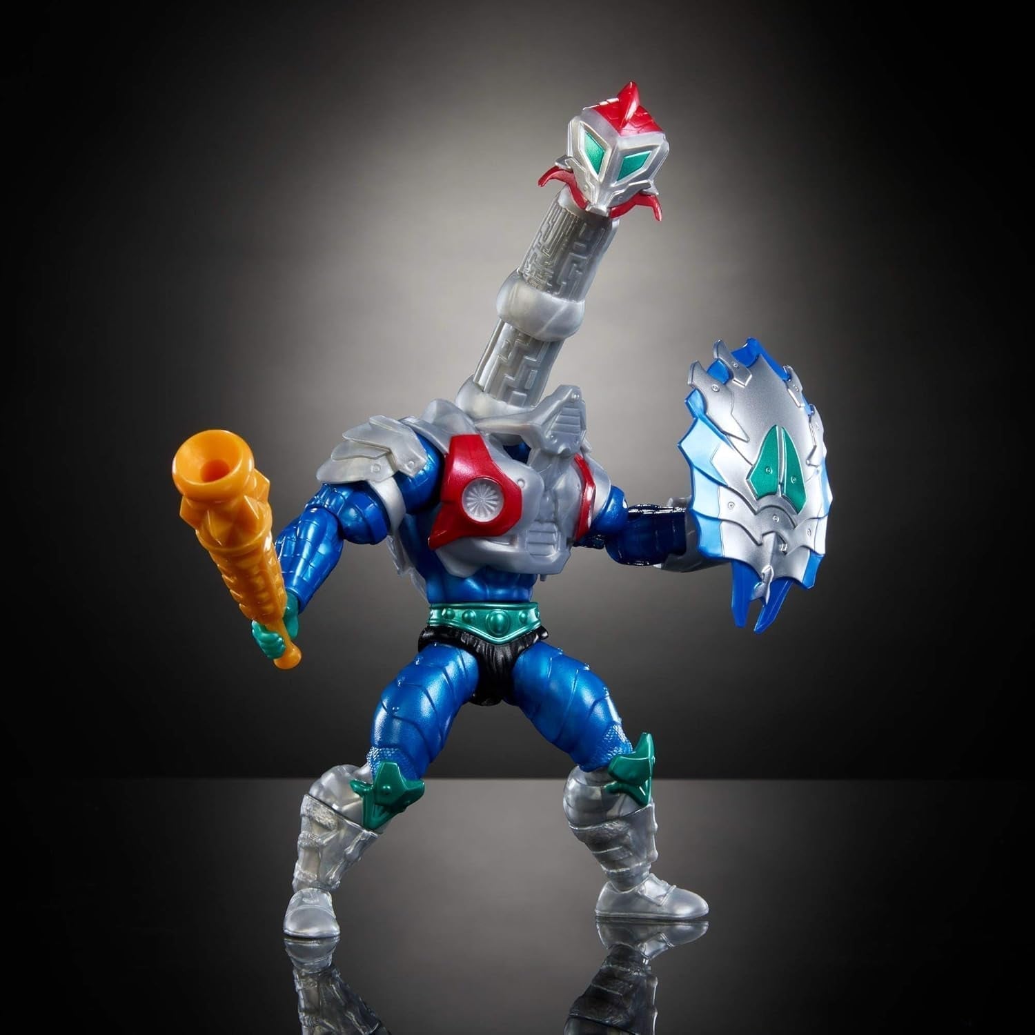 Masters of the Universe Origins Turtles of Grayskull Mekaneck Reptile Wars Figurine mobile, Teenage Mutant Ninja et MOTU Crossover Hero Toy, JBN00, [Multicolore] Figurines Naty Shop