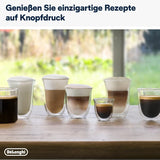 De'Longhi Dinamica Plus ECAM 370.70.B Machine à expresso entièrement automatique avec système de lait LatteCrema, cappuccino et expresso, écran tactile couleur TFT 3,5 pouces et contrôle par application, fonction café, noir