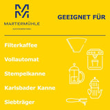 Martermühle Santos Kaffeebohnen 1kg doux I Arabica I Arôme : Amande, Sussliche Milde I Ganze Kaffee-Bohnen schonend geröstet, säurearm