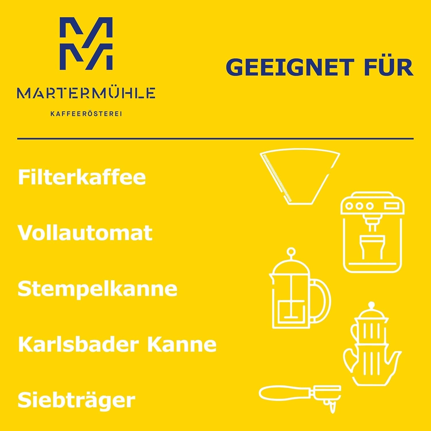 Martermühle Santos Kaffeebohnen 1kg doux I Arabica I Arôme : Amande, Sussliche Milde I Ganze Kaffee-Bohnen schonend geröstet, säurearm
