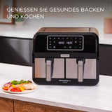 Kenwood Khealthy Twin Airfryer, 8L (2X4L), double chambre, 8 programmes, fonction Dual Cook & Sync Finish, écran tactile Électroménagers Naty Shop