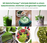 Thérapie Matcha 30+ | Poudre de thé Matcha biologique | 60g | Avec une teneur vérifiée d'au moins 30 mg/g de catéchine EGCG | Soutient le système immunitaire et les niveaux d'énergie | Qualité cérémoniale | Thé vert du Japon