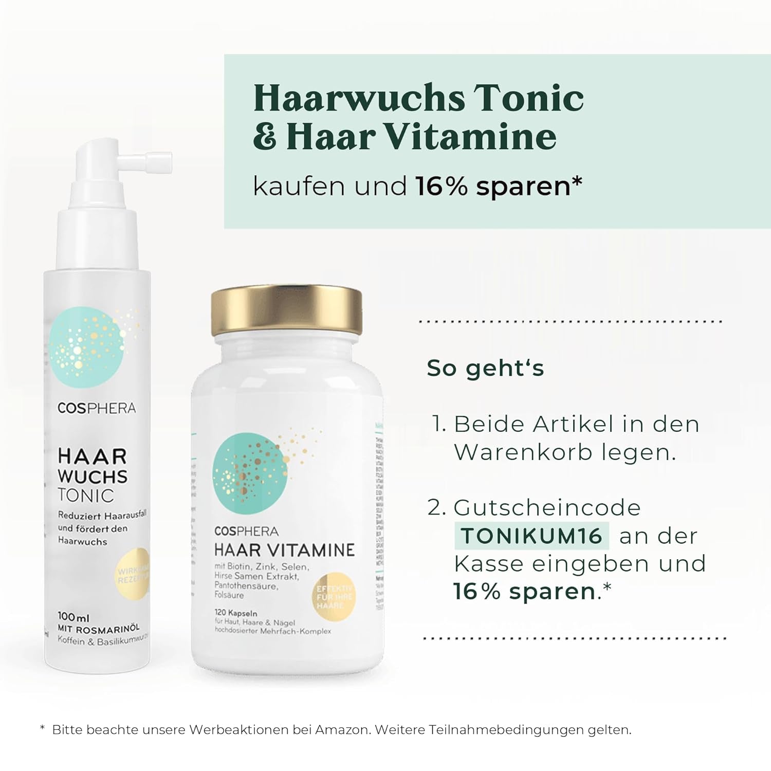 Spray tonique capillaire à l'huile de romarin 100 ml - Le spray à l'huile de romarin accélère naturellement la croissance des cheveux - Remède contre la croissance des cheveux pour femmes et hommes - Sérum contre la chute des cheveux - Huile capillaire au romarin par Cosphera Hair Care Naty Shop