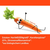 Freche Freunde Nouilles aux Légumes Bio 'Carotte' 25% de Contenu Végétalien Vegan 6 Pack (6 x 300g)