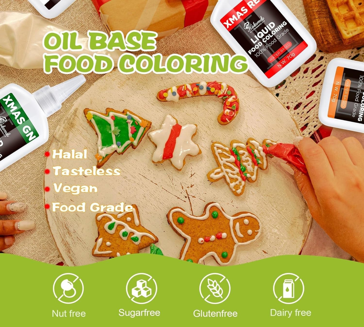 Colorant alimentaire liquide, ensemble de colorants alimentaires velours rouge pour la cuisson de gâteaux, macarons, biscuits, colorant alimentaire pour la décoration de gâteaux, liquide pour colorer les boissons (70 g x 3)