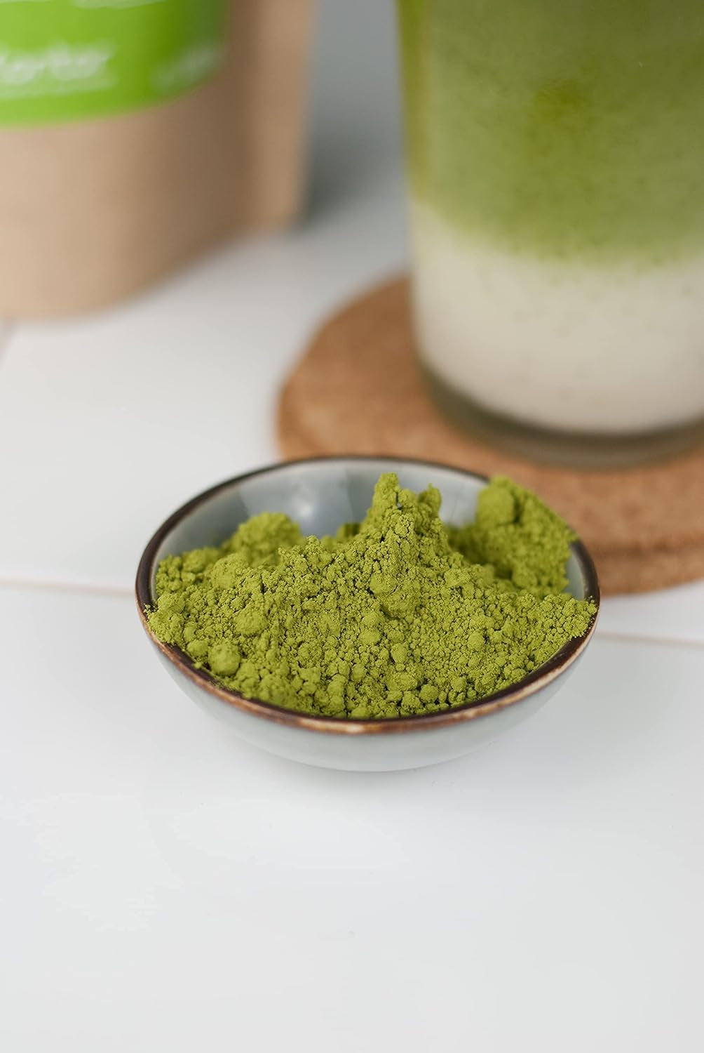 Poudre Matcha BIO 100 g I Sans additifs - 100% naturel I Thé Matcha japonais premium I Thé vert en poudre de