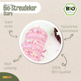 DECOCINO Sprinkle Étoiles Bio, 50 grammes Sprinkles Naty Shop