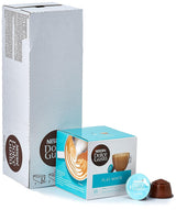 NESCAFÉ Dolce Gusto Latte Macchiato Vorratsbox 90 capsules de café & Flat White, 48 capsules de café, Arabica et Robusta Bohnen