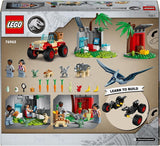 LEGO Jurassic World Rescue Center for Baby Dinosaurs, set avec de petites figurines de dinosaures dont Triceratops, Ankylosaurus et Velociraptor, cadeau de construction pour garçons et filles à partir de 4 ans 76963 Jeux de construction Besuche den LEGO-Store