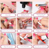 288 Ensemble de formes d'ongles doubles, ensemble de nail art double forme, 12 formes d'extension d'ongles, formes d'ongles en gel, adaptées aux débutants et aux manucures