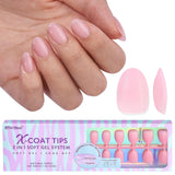 Btartbox Ongles Extra Courts en Gel Souple Couverture Complète Pointes d'Ongles Courtes Amande 160 Pièces Ongles Artificiels XCOATTIPS Préconçus Pointes d'Ongles Courtes Amande pour Extensions d'Ongles