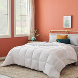 Couette toutes saisons Linenspa - couette simple microfibre 10,5 Tog - Oeko-Tex, couette alternative avec duvet, blanc Couettes et couettes Naty Shop Blanc Lit simple