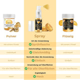 He-Ju Colorant Alimentaire Liquide Or Métallisé 25 ml, Paillettes Comestibles pour Boissons et Aliments (Or Métallisé, 25 ml)