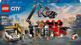 Parc à ferraille LEGO City avec voitures - jouet avec presse à ferraille et grue, 2 voitures miniatures, 4 figurines fonctionnelles et immeuble de bureaux - cadeaux d'anniversaire pour garçons et filles à partir de 8 ans 60472 Besuche den LEGO-Store sets de construction