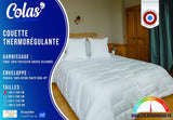 COLAS NORMAND Couette thermorégulatrice, Cool In, Tempéré, 140 X 200 Cm, Sweat, Ventilation optimale, 100% percale, Fresh Feel, Français, 53130255, Blanc Couettes et couettes Naty Shop