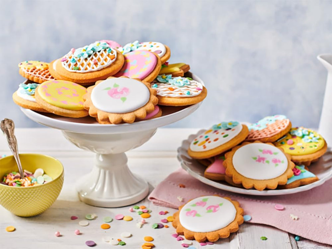 Funcakes Mix Für Kekse: Einfach Zu Verwendende, Knusprige Und Knusprige Kekse, Perfekt Zum Dekorieren Mit Fondant- Ouder Royal Icing, Auch Als Tortenkruste Geeignet, Halal., 1 Kg Mélange pour la pâtisserie et la cuisine Naty Shop