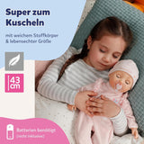 BABY Born Annabell 43 cm - Poupée douce avec 7 fonctions électroniques et sonores - Convient aux enfants à partir de 3 ans - La poupée comprend des accessoires - Nécessite des piles