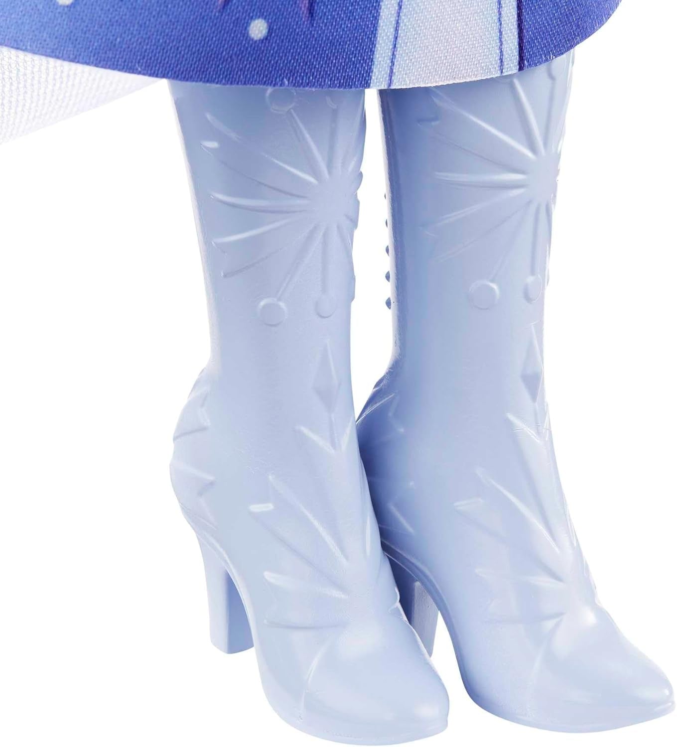 Mattel Disney Princess Elsa Poupée Reine des Glaces en combinaison de voyage, cheveux blonds peignés, mobile, jupe et bottes extensibles, cadeaux Disney, jouets 3 ans, HLW48 Naty Shop Dolls