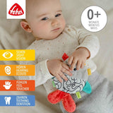 Fehn Poisson crépitant - Jouet à attraper et à jouer pour bébés - Jouet animal à attraper pour bébés - Jouet d'activité motrice et jouet crépitant pour bébés et tout-petits à partir de 0 mois Jouets pour bébés Naty Shop