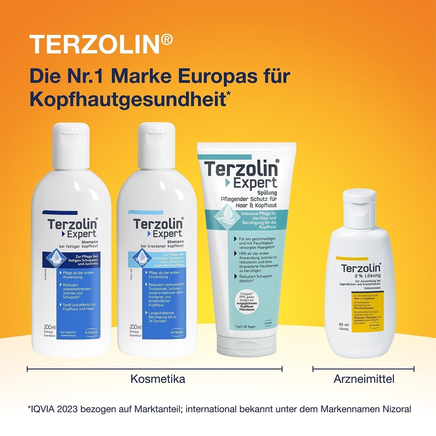 Terzolin Expert Shampooing cuir chevelu et cheveux gras, antipelliculaire, 200 ml Douche et bain Terzolin