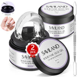 SAVILAND Fester Nagelkleber Gel: 30-Tage Lang Anhaltender Stronger Nagelkleber Für Press on Nails Falsche Nagelspitzen 15Ml U V Nagelkleber 3D Gel-Nagelkunst-Kleber for Verwendung Im Salon Zu Hause