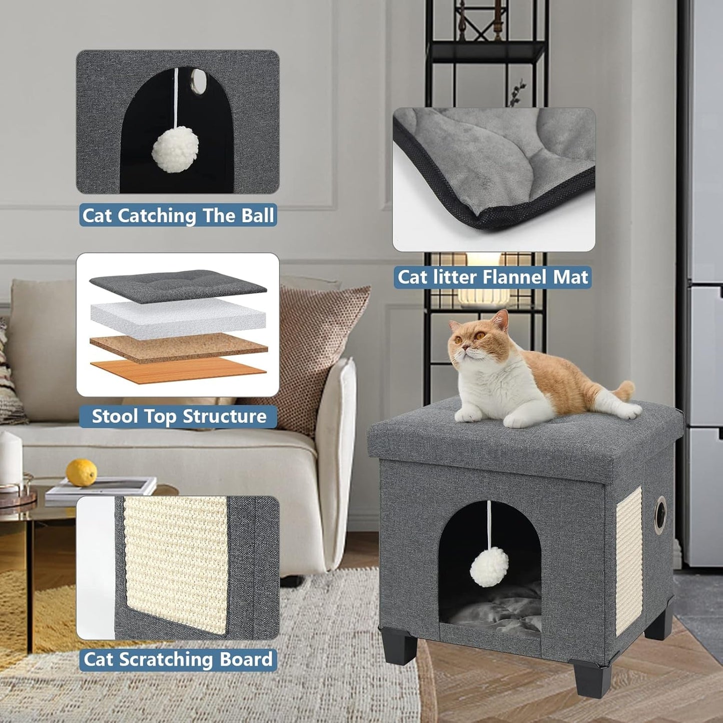 Couvertures et meubles, Animaux, Grottes et maisons, Chats, Lits pour chats, Chats - lits, matelas