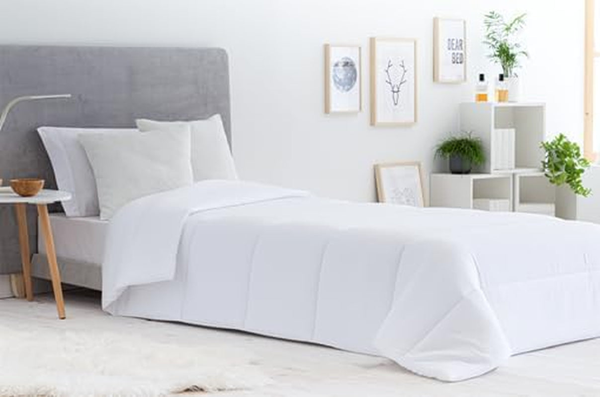 Couverture, couette 3001 en fibre anti-acariens, automne-hiver, 300 G/M², blanc (toutes tailles disponibles) (lit 105/120-180 X 220 Cm) Couettes et couettes Naty Shop