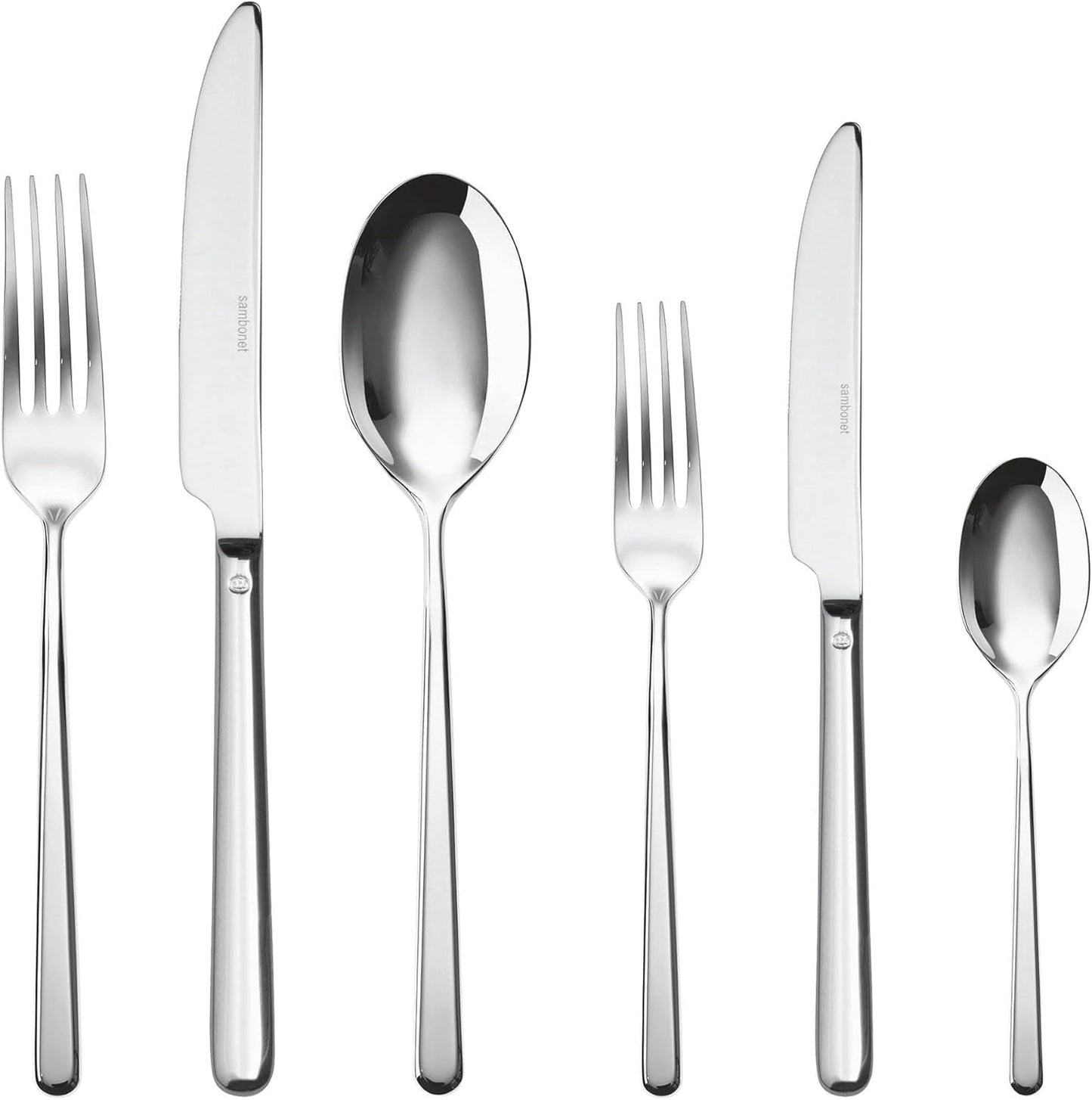 Sambonet 52513-83 Couverts 36 pièces, Acier inoxydable Cuisine Naty Shop