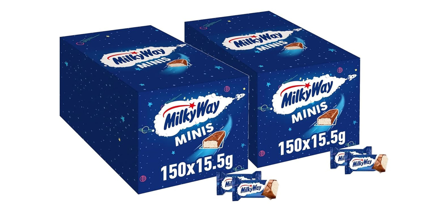 Mini barres de chocolat, paquet de chocolat en vrac, crème de lait légère, 150 x 15,5 g, 2,3 kg