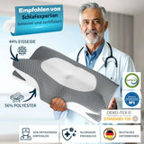 IDEA Oreiller Oreiller en Mousse à Mémoire de Forme, Oreiller Ergonomique Oreiller Orthopédique pour Douleurs Cervicales, Oreiller de Couchage pour Douleurs Latérales du Dos et Abdominales, Oreiller Cervical Oreiller Anti-Ronflement pour Adultes Oreillers Orthopédiques Cervicaux Naty Shop