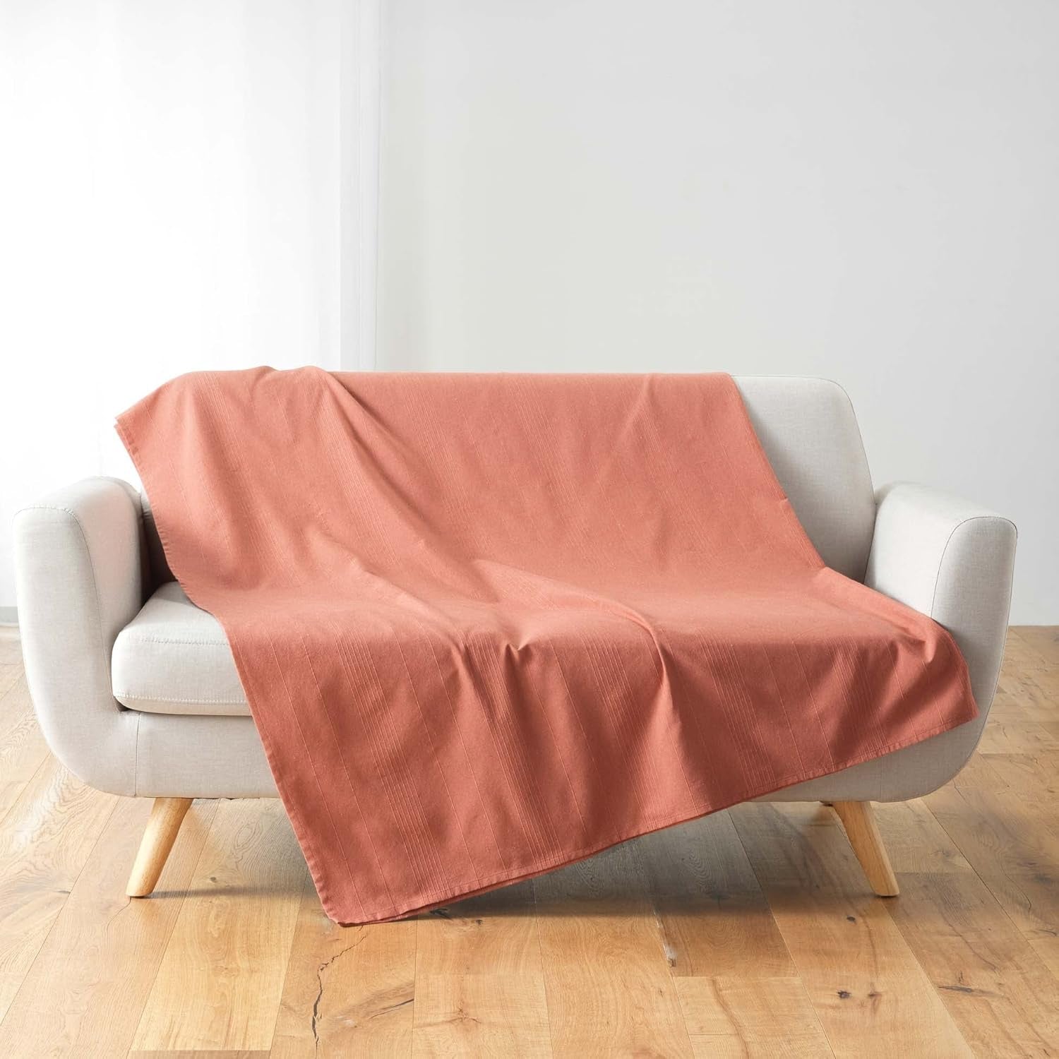 Douceur D'Intérieur, Couverture (220 X 240 Cm) Lucile Curry, Polycoton, Lits et Couvertures Unicolores Douceur d'Intérieur Marsala 180 X 220 Cm