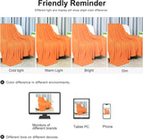 Sourcing Map Couverture douillette couvre-lit couverture polaire douce et chaude comme couverture de canapé couverture de canapé salon et couverture câline couverture en laine douce en peluche Orange 150X200Cm Lits et couvertures Besuche den uxcell-Store