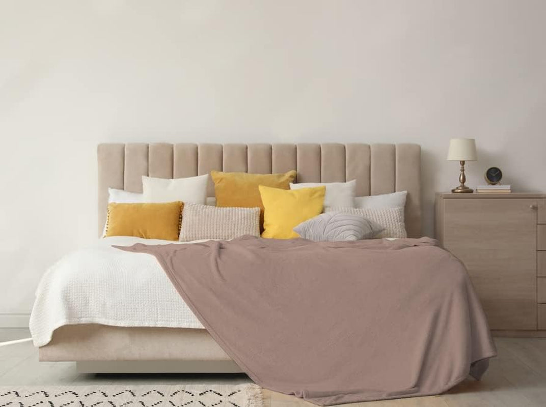 Couverture douce | Plaid | Toucher doux | 130 X 160 cm | Couettes et couettes en poudre Naty Shop