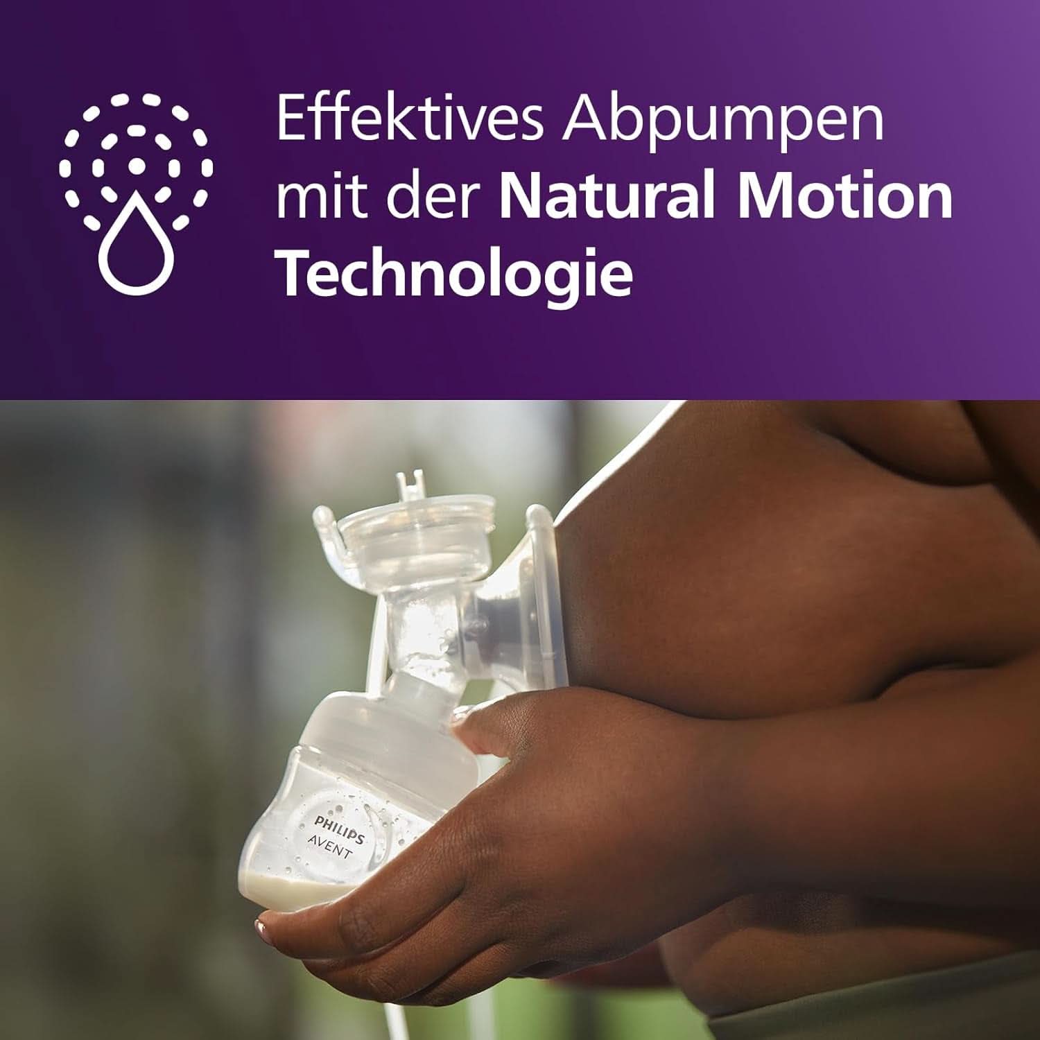 Pompe à lait électronique Philips Avent Premium - Avec technologie de mouvement naturel, Wiederaufladbarem Akku, Timer-Anzeige (Modèle SCF396/31) Accessoires Alimentation et allaitement Bebe Naty Shop