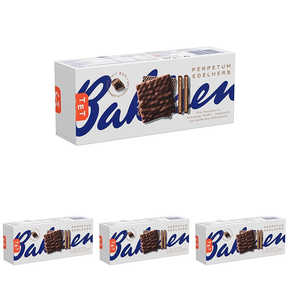 Bahlsen Perpetuum Edelherb - Gaufre au chocolat à l'edelherb (1 x 97 g) (paquet de 4)