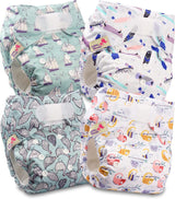 Couche réutilisable Littles and Bloomz FLV2-0602, fermeture à crochet et boucle standard, 6 couches