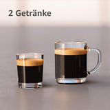 Machine à expresso automatique PHILIPS série 2200 - 2 spécialités de café, écran tactile, mousseur à lait classique, moulin en céramique, noir mat (EP2220/10)