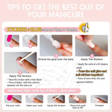 Faux ongles français à pression en amande blanche, 24 pièces, avec nœuds, perles, colle sur faux ongles, paillettes
