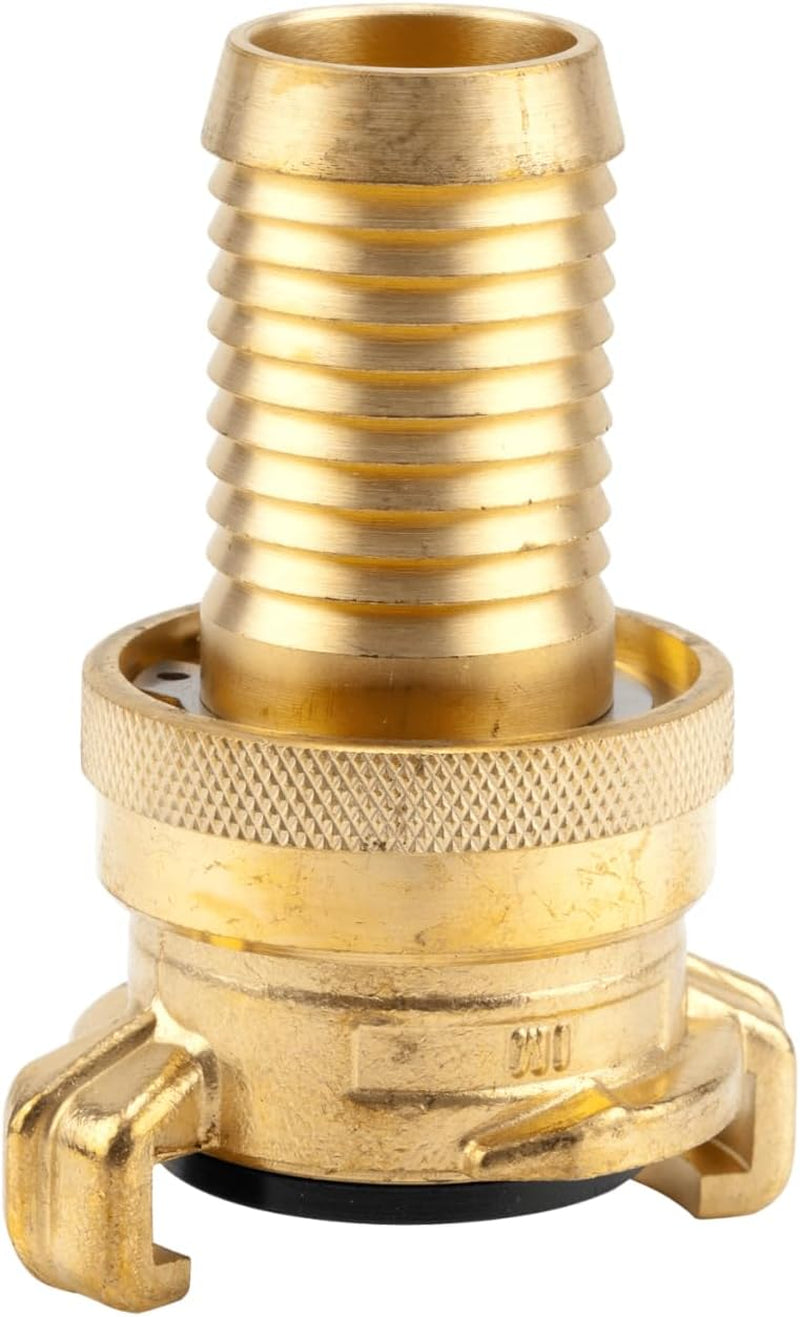 Raccord fileté en laiton Gardena : Connecteur en laiton pour raccordement des deux côtés, par ex. aux pompes, filetage de tuyau 26,5 mm (G 3/4 pouce) (7260-20)