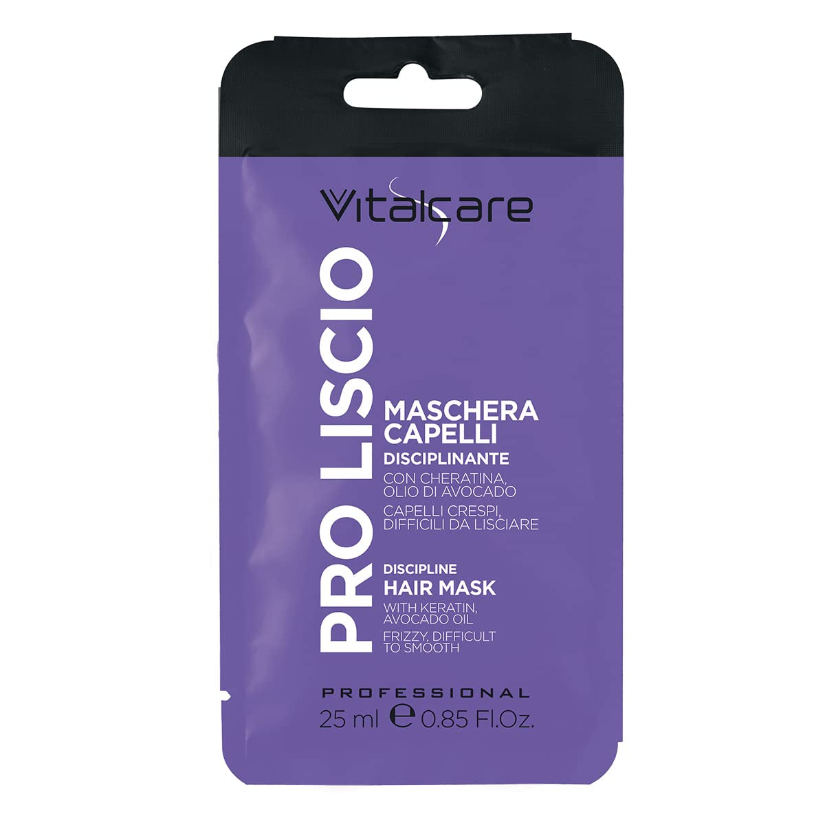 | PRO Smooth - Masque capillaire disciplinaire à la kératine et à l'huile d'avocat pour cheveux bouclés, indisciplinés et difficiles 25 ml Naty Shop Hair Mask Default Title